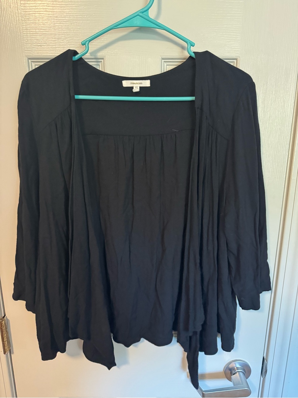 Maurices Black Open Front Women's Cardigan
